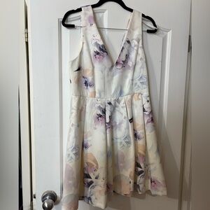 Knight Angel floral mini dress
